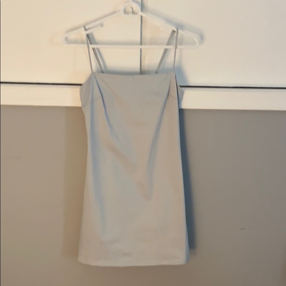 Light Blue Skinny-Strap Dress